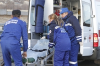 В Волгоградской области медики участвовали в ликвидации последствий условного пожара